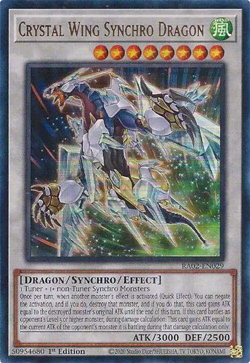 Crystal Wing Synchro Dragon (UR) [RA02-EN029] Ultra Rare | Deep Dive Games St. Marys