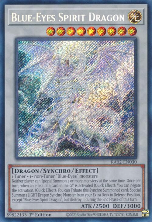 Blue-Eyes Spirit Dragon (Secret Rare) [RA02-EN030] Secret Rare | Deep Dive Games St. Marys