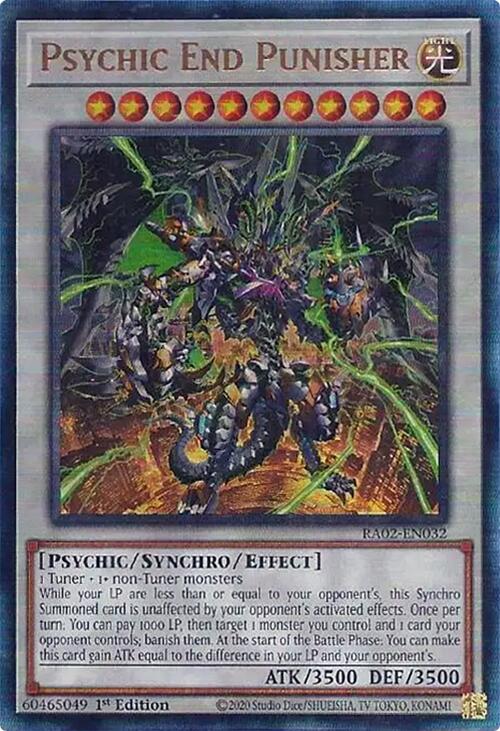 Psychic End Punisher (PUR) [RA02-EN032] Prismatic Ultimate Rare | Deep Dive Games St. Marys