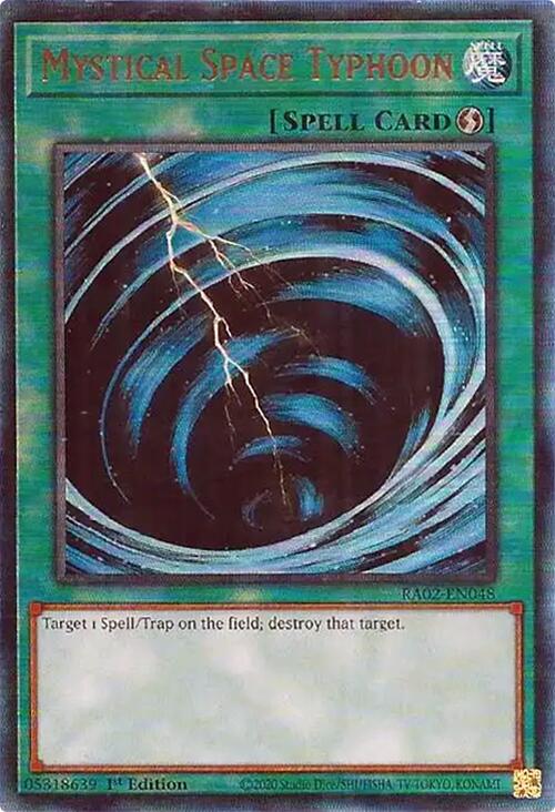 Mystical Space Typhoon (PUR) [RA02-EN048] Prismatic Ultimate Rare | Deep Dive Games St. Marys