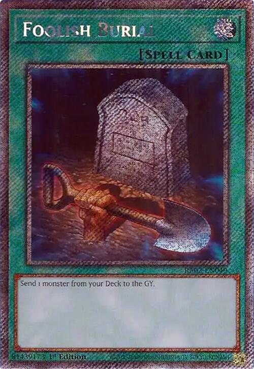 Foolish Burial (Platinum Secret Rare) [RA02-EN049] Platinum Secret Rare | Deep Dive Games St. Marys