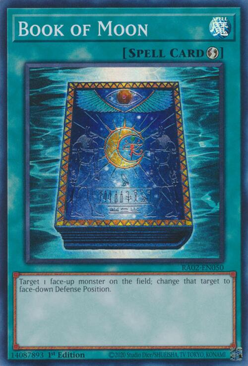 Book of Moon [RA02-EN050] Super Rare | Deep Dive Games St. Marys