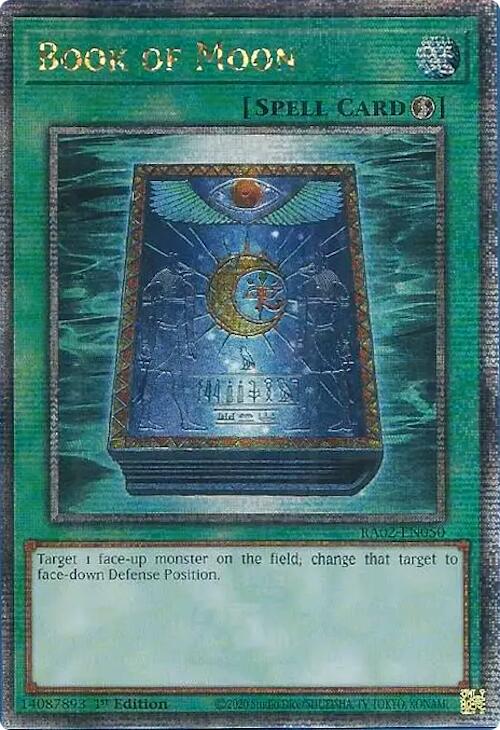 Book of Moon (Quarter Century Secret Rare) [RA02-EN050] Quarter Century Secret Rare | Deep Dive Games St. Marys
