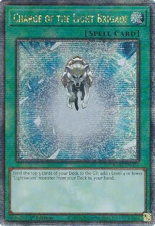 Charge of the Light Brigade (Quarter Century Secret Rare) [RA02-EN055] Quarter Century Secret Rare | Deep Dive Games St. Marys