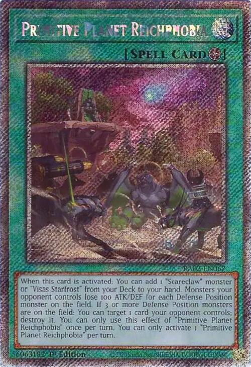 Primitive Planet Reichphobia (Platinum Secret Rare) [RA02-EN067] Platinum Secret Rare | Deep Dive Games St. Marys