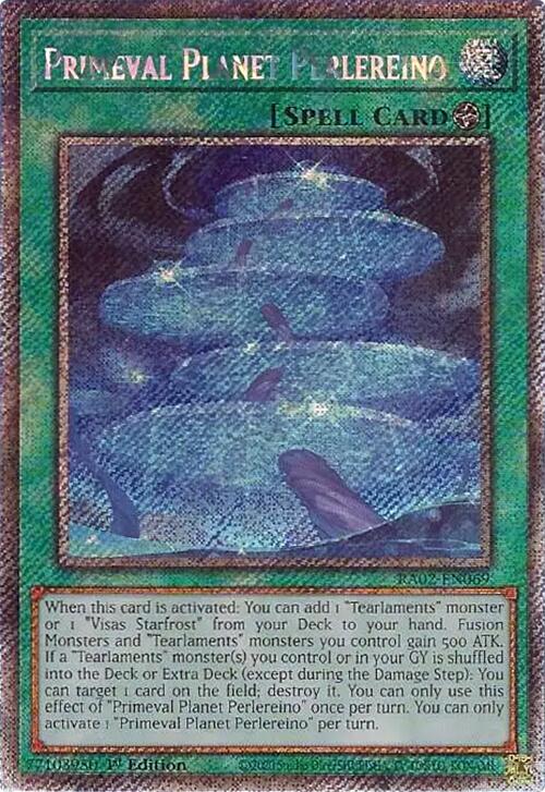 Primeval Planet Perlereino (Platinum Secret Rare) [RA02-EN069] Platinum Secret Rare | Deep Dive Games St. Marys