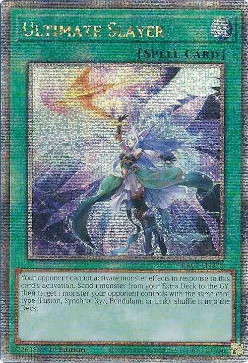 Ultimate Slayer (Quarter Century Secret Rare) [RA02-EN070] Quarter Century Secret Rare | Deep Dive Games St. Marys