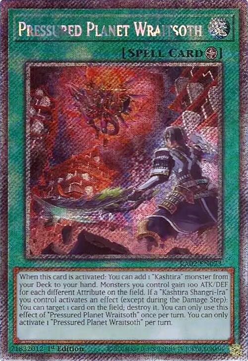 Pressured Planet Wraitsoth (Platinum Secret Rare) [RA02-EN073] Platinum Secret Rare | Deep Dive Games St. Marys