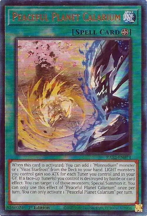Peaceful Planet Calarium (PUR) [RA02-EN074] Prismatic Ultimate Rare | Deep Dive Games St. Marys