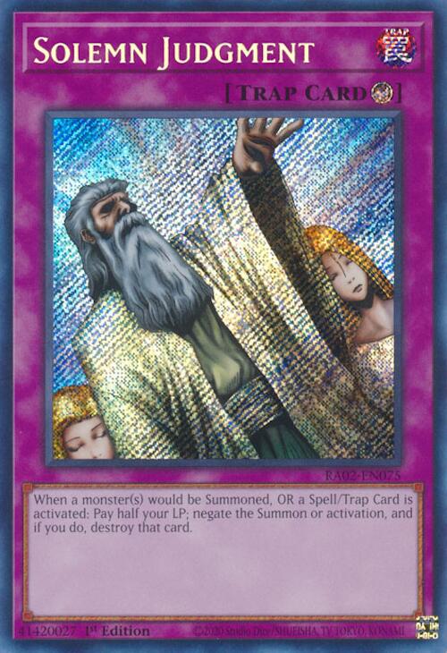 Solemn Judgment (Secret Rare) [RA02-EN075] Secret Rare | Deep Dive Games St. Marys