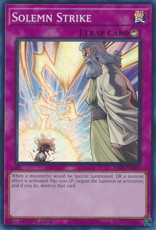 Solemn Strike [RA02-EN079] Super Rare | Deep Dive Games St. Marys