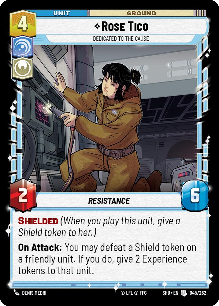 Rose Tico - Dedicated to the Cause (045/262) (045/262) [Shadows of the Galaxy] | Deep Dive Games St. Marys