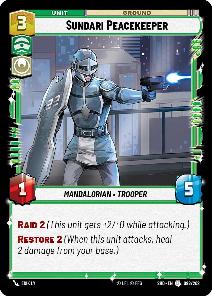 Sundari Peacekeeper (098/262) (098/262) [Shadows of the Galaxy] | Deep Dive Games St. Marys