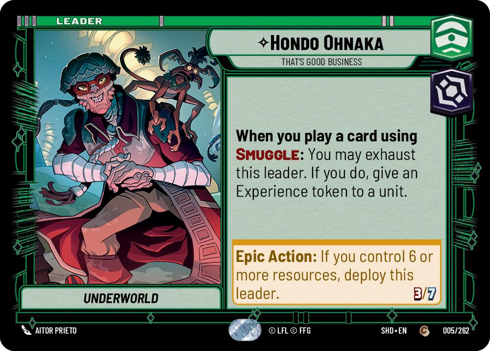 Hondo Ohnaka - That's Good Business (005/262) (005/262) [Shadows of the Galaxy] | Deep Dive Games St. Marys