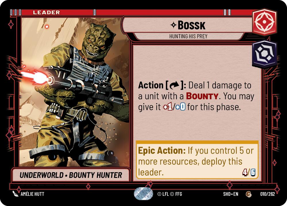 Bossk — Hunting His Prey (010/262) (010/262) [Shadows of the Galaxy] | Deep Dive Games St. Marys