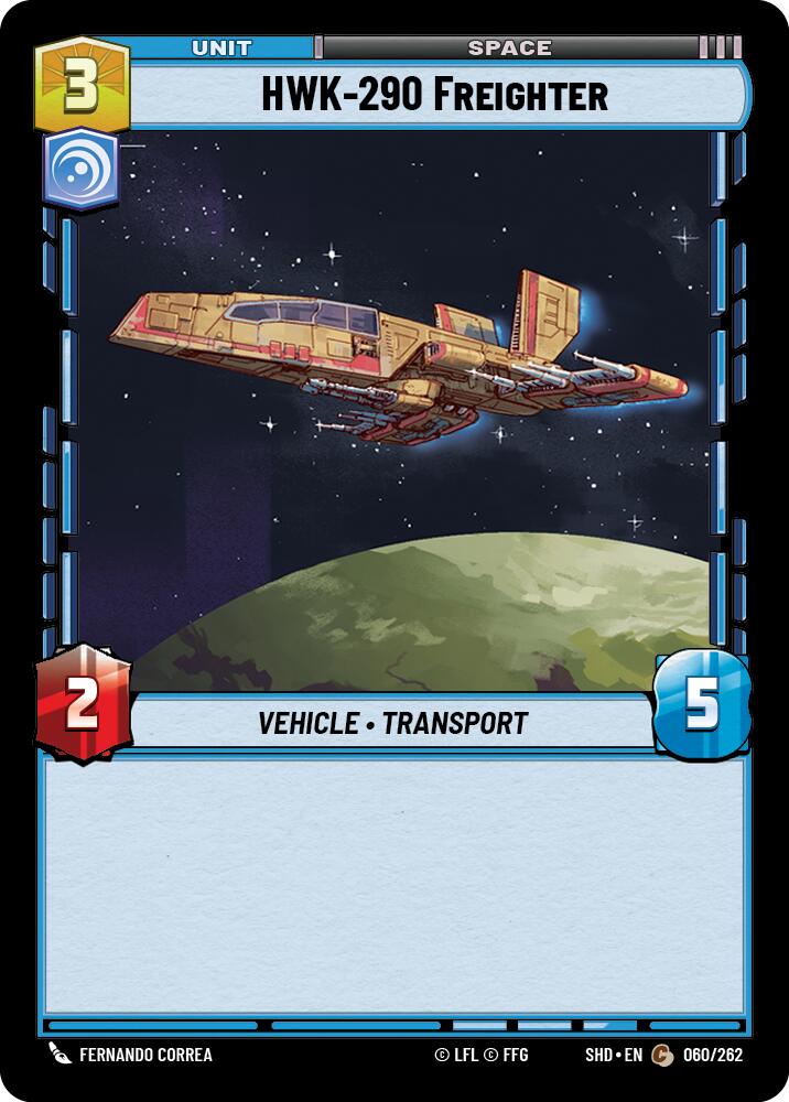 HWK-290 Freighter (060/262) (060/262) [Shadows of the Galaxy] | Deep Dive Games St. Marys