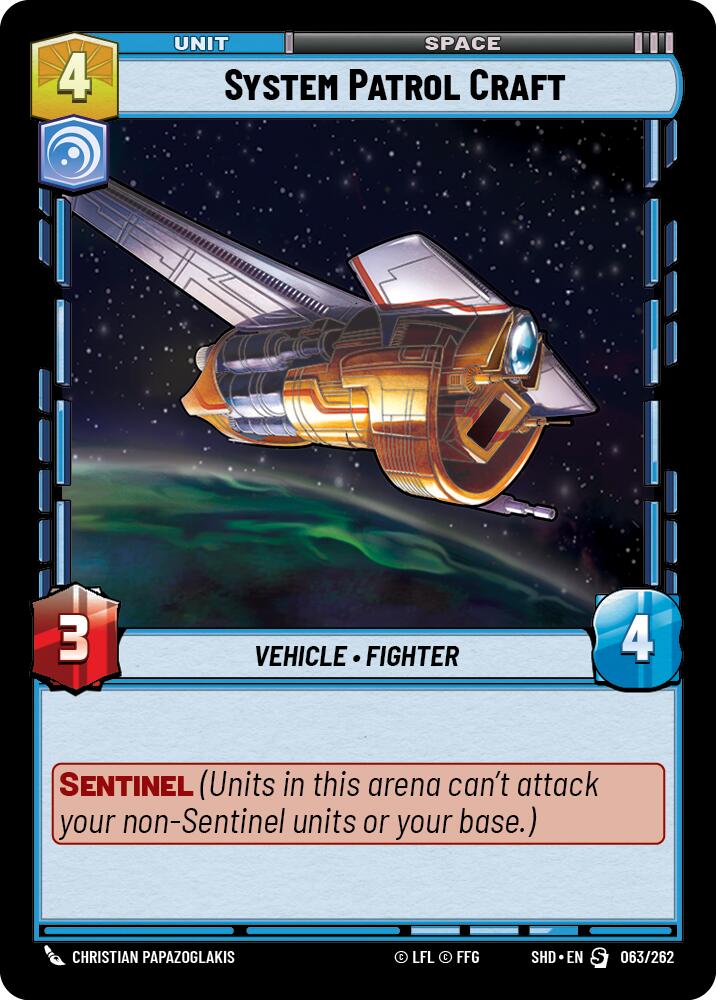 System Patrol Craft (063/262) (063/262) [Shadows of the Galaxy] | Deep Dive Games St. Marys