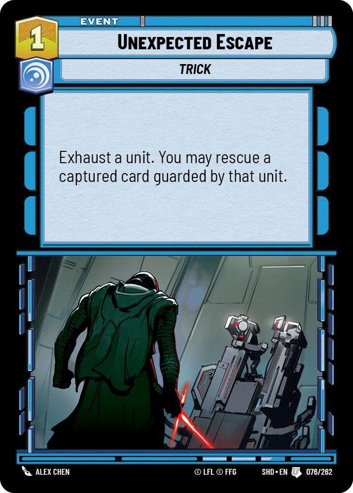 Unexpected Escape (076/262) (076/262) [Shadows of the Galaxy] | Deep Dive Games St. Marys