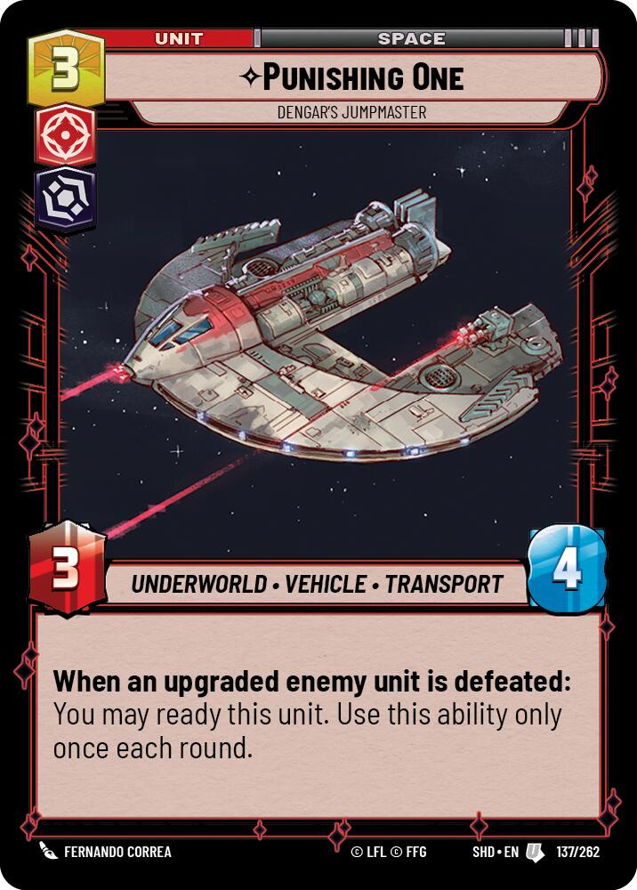 Punishing One - Dengar's Jumpmaster (137/262) (137/262) [Shadows of the Galaxy] | Deep Dive Games St. Marys