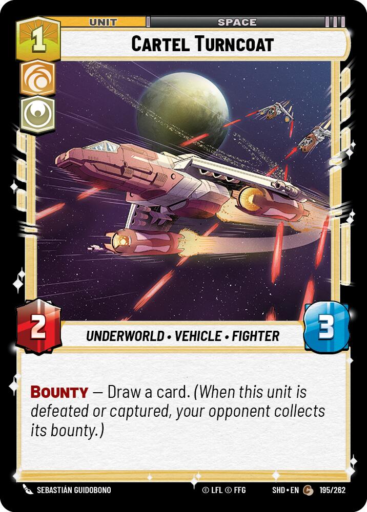 Cartel Turncoat (195/262) (195/262) [Shadows of the Galaxy] | Deep Dive Games St. Marys