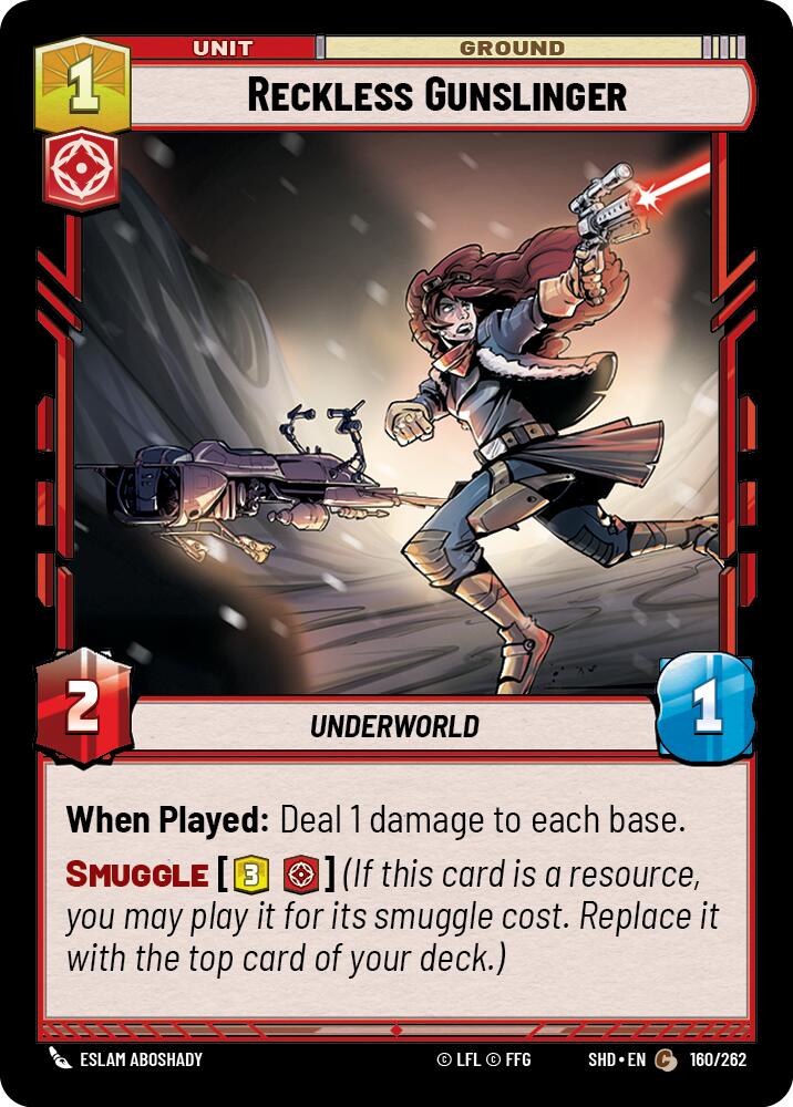 Reckless Gunslinger (160/262) (160/262) [Shadows of the Galaxy] | Deep Dive Games St. Marys
