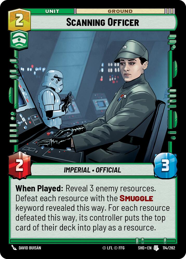 Scanning Officer (114/262) (114/262) [Shadows of the Galaxy] | Deep Dive Games St. Marys