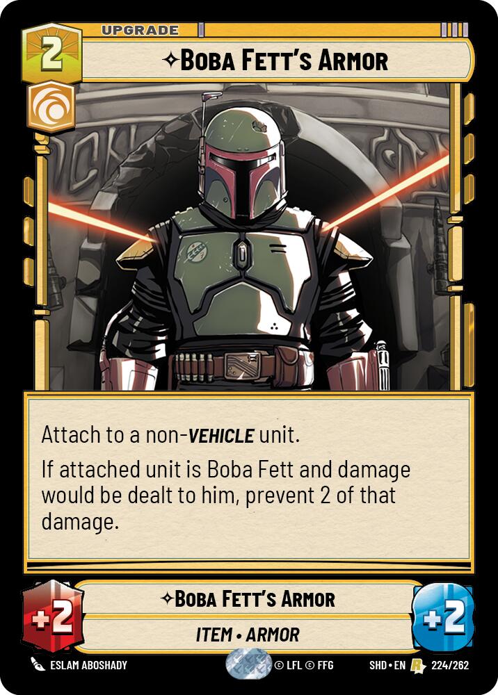 Boba Fett's Armor (224/262) (224/262) [Shadows of the Galaxy] | Deep Dive Games St. Marys