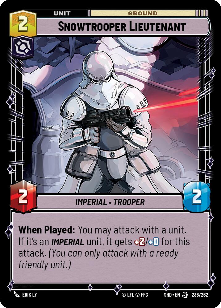 Snowtrooper Lieutenant (236/262) (236/262) [Shadows of the Galaxy] | Deep Dive Games St. Marys