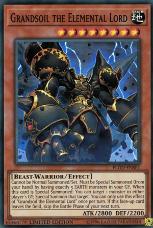 Grandsoil the Elemental Lord [FLOD-ENSE1] Super Rare | Deep Dive Games St. Marys