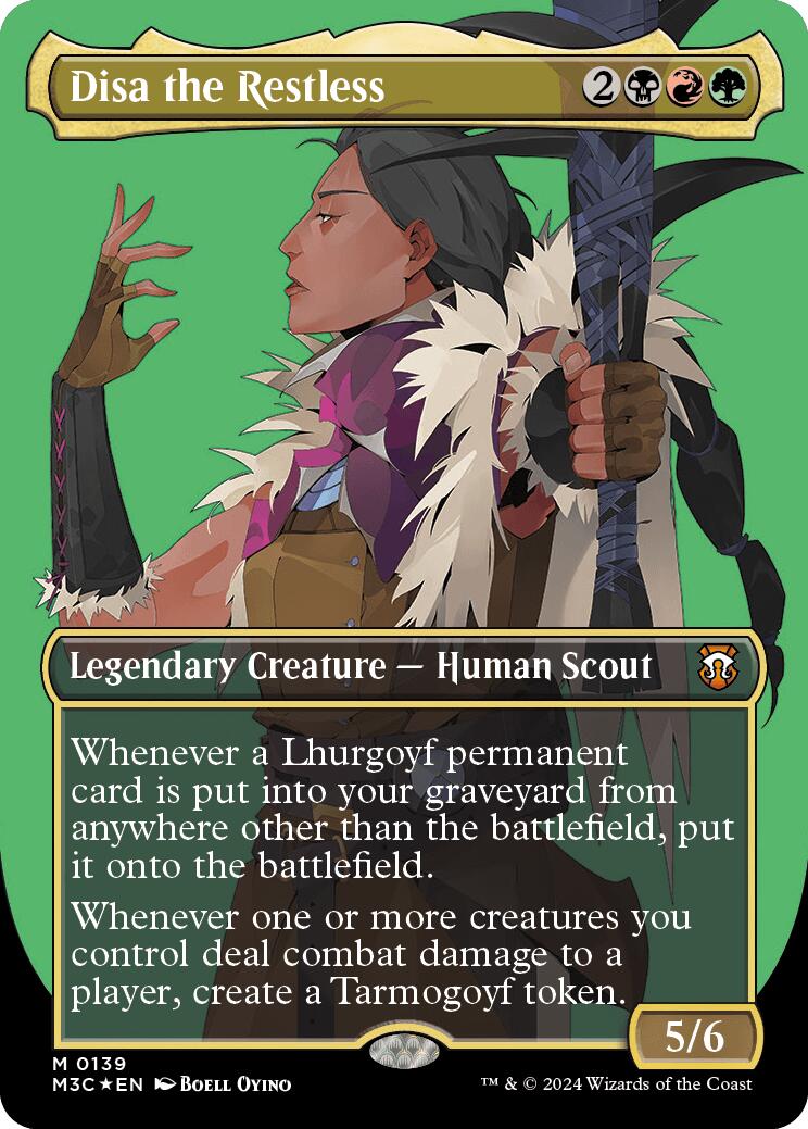 Disa the Restless (Borderless) (Ripple Foil) [Modern Horizons 3 Commander] | Deep Dive Games St. Marys
