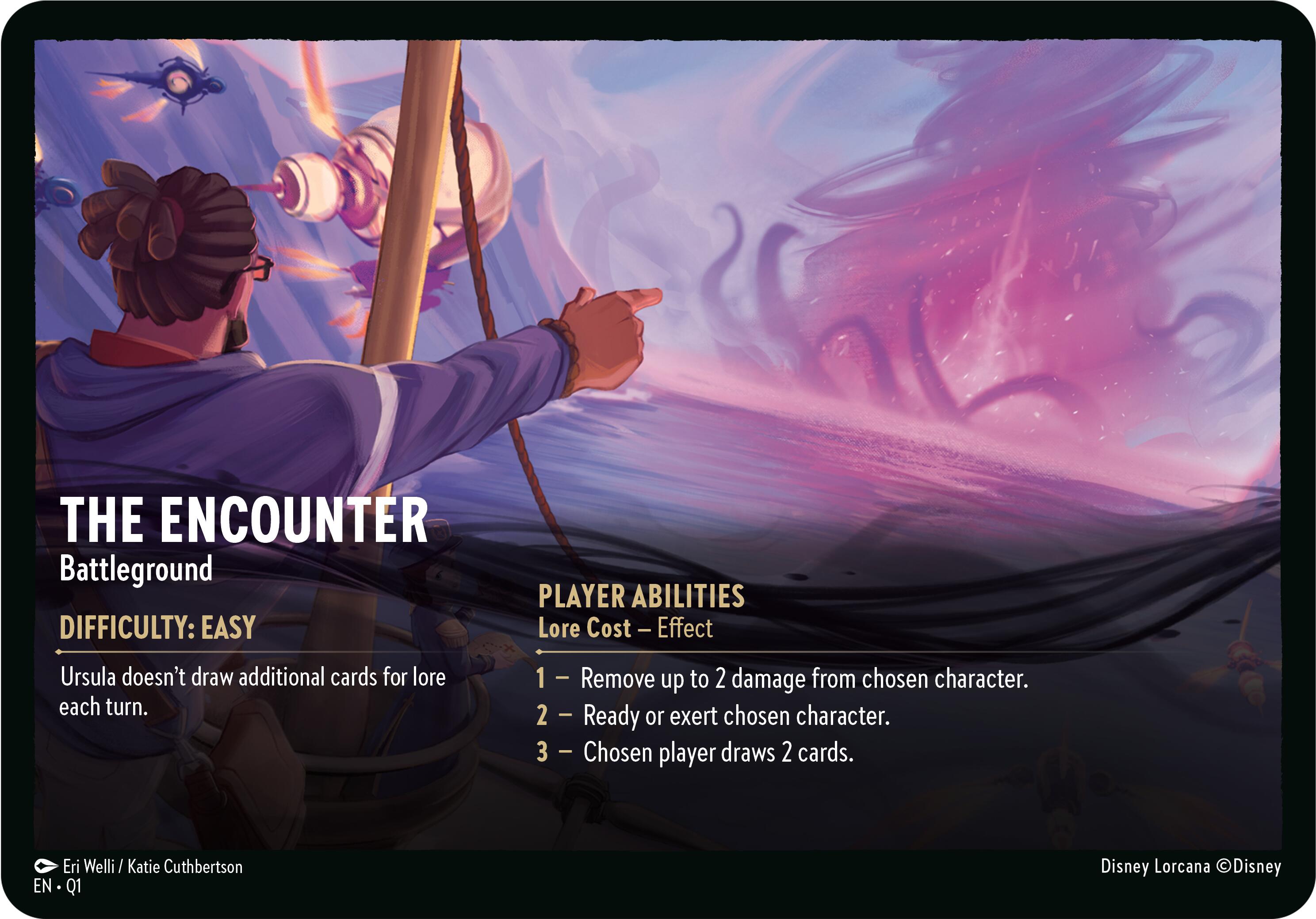 The Encounter // A Dark Realm - Battleground (Oversized) [Illumineer's Quest: Deep Trouble] | Deep Dive Games St. Marys