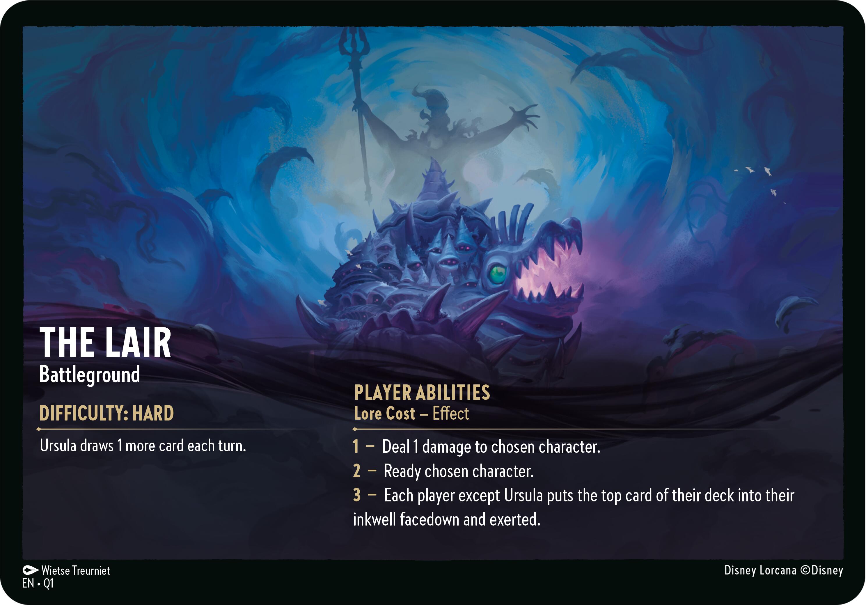 The Lair // Infinite Wrath - Battleground (Oversized) [Illumineer's Quest: Deep Trouble] | Deep Dive Games St. Marys