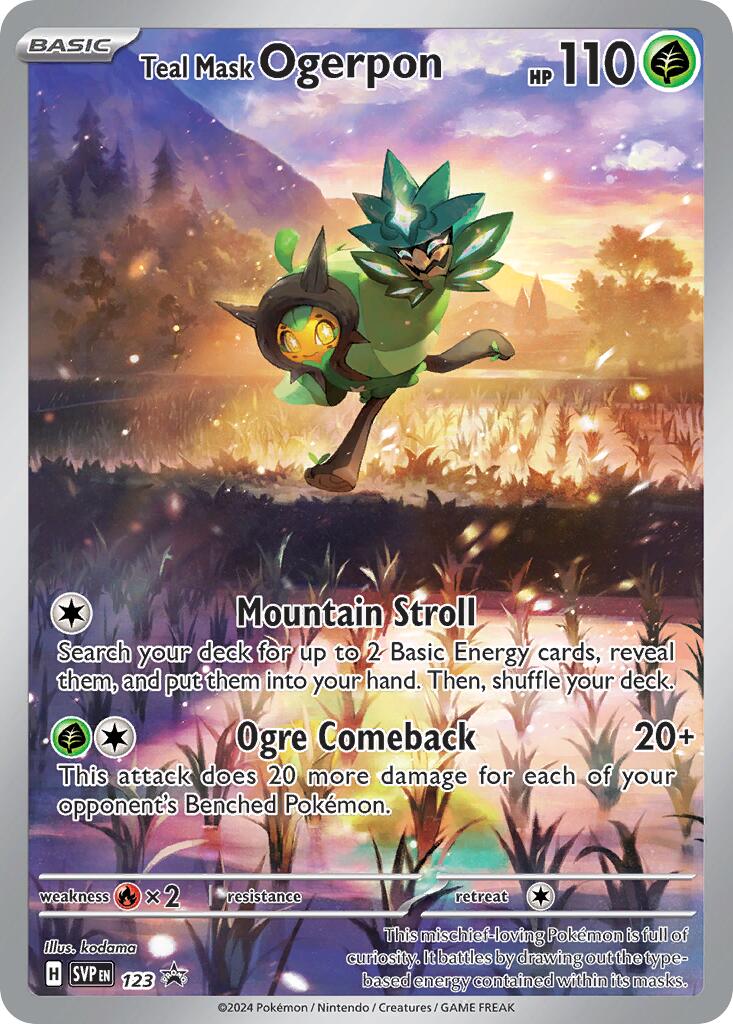 Teal Mask Ogerpon (123) [Scarlet & Violet: Black Star Promos] | Deep Dive Games St. Marys