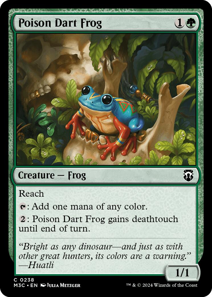 Poison Dart Frog [Modern Horizons 3 Commander] | Deep Dive Games St. Marys