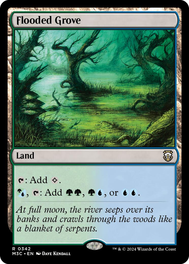 Flooded Grove [Modern Horizons 3 Commander] | Deep Dive Games St. Marys