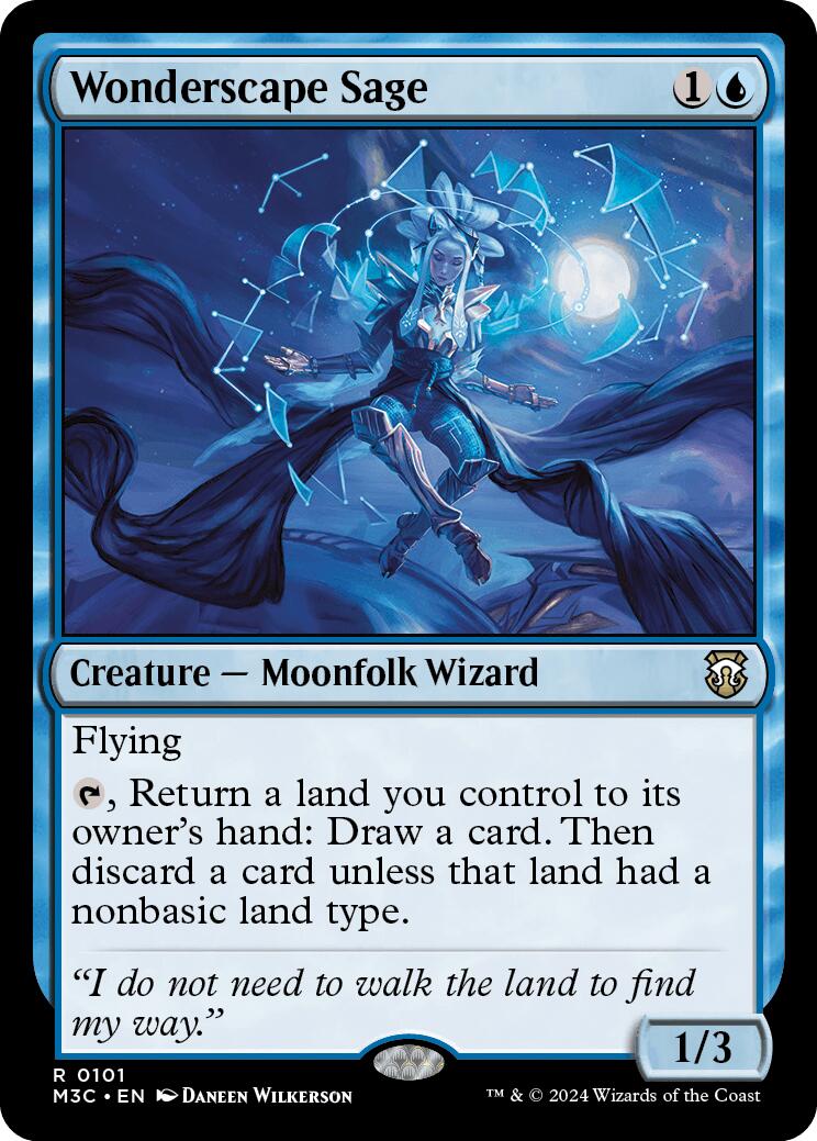 Wonderscape Sage [Modern Horizons 3 Commander] | Deep Dive Games St. Marys