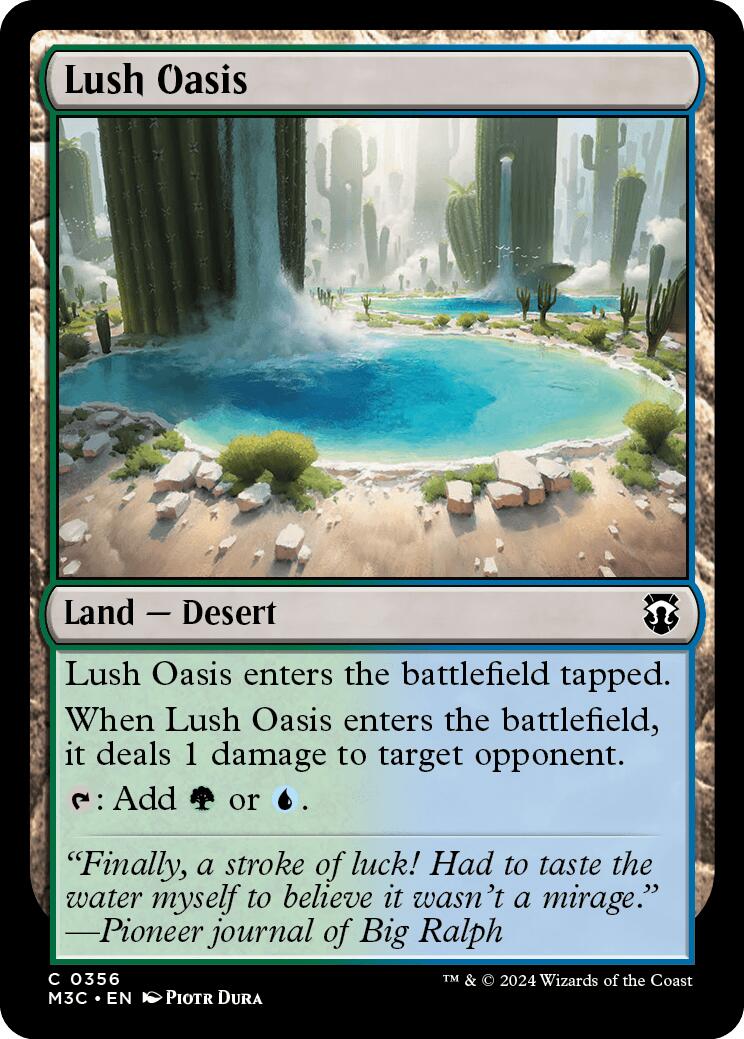 Lush Oasis [Modern Horizons 3 Commander] | Deep Dive Games St. Marys