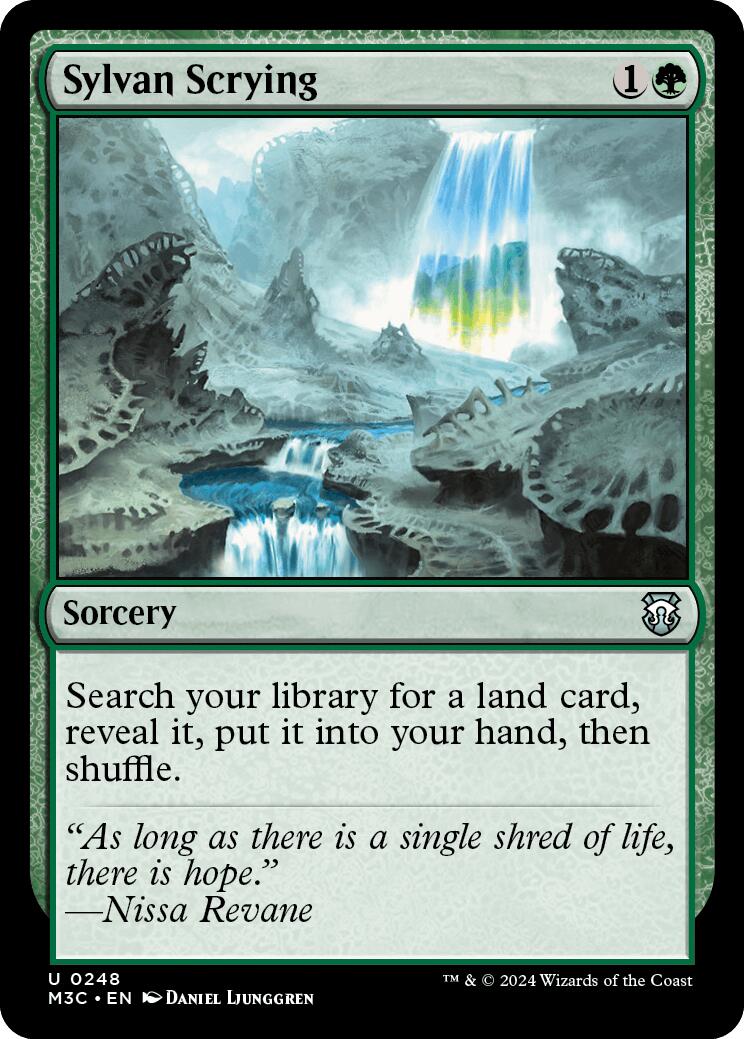 Sylvan Scrying [Modern Horizons 3 Commander] | Deep Dive Games St. Marys