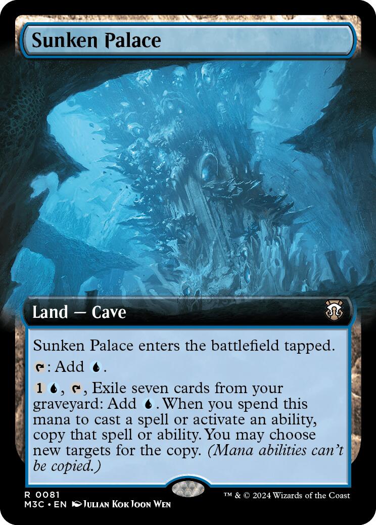 Sunken Palace (Extended Art) (Ripple Foil) [Modern Horizons 3 Commander] | Deep Dive Games St. Marys