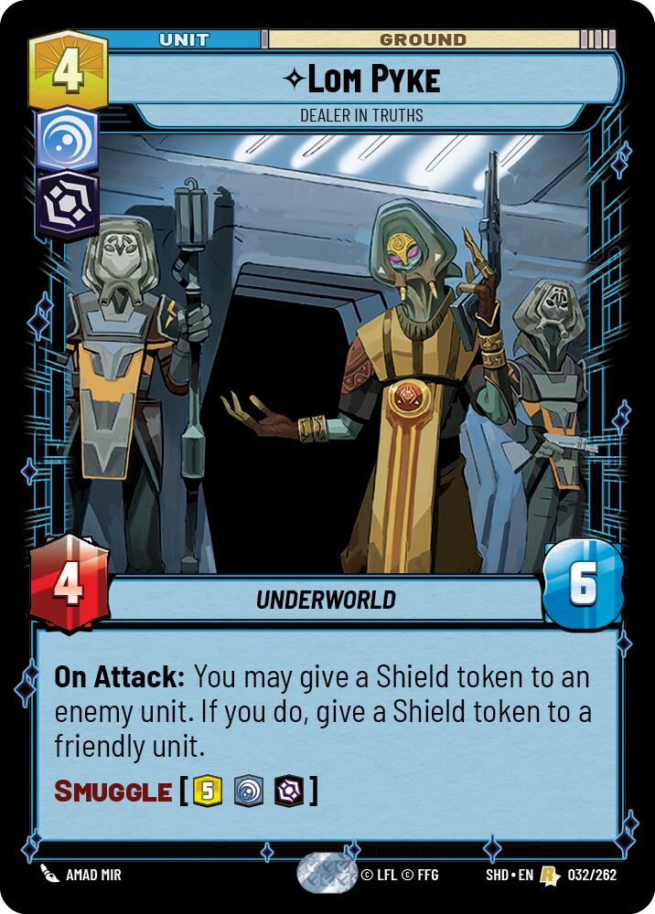 Lom Pyke - Dealer in Truths (032/262) (032/262) [Shadows of the Galaxy] | Deep Dive Games St. Marys