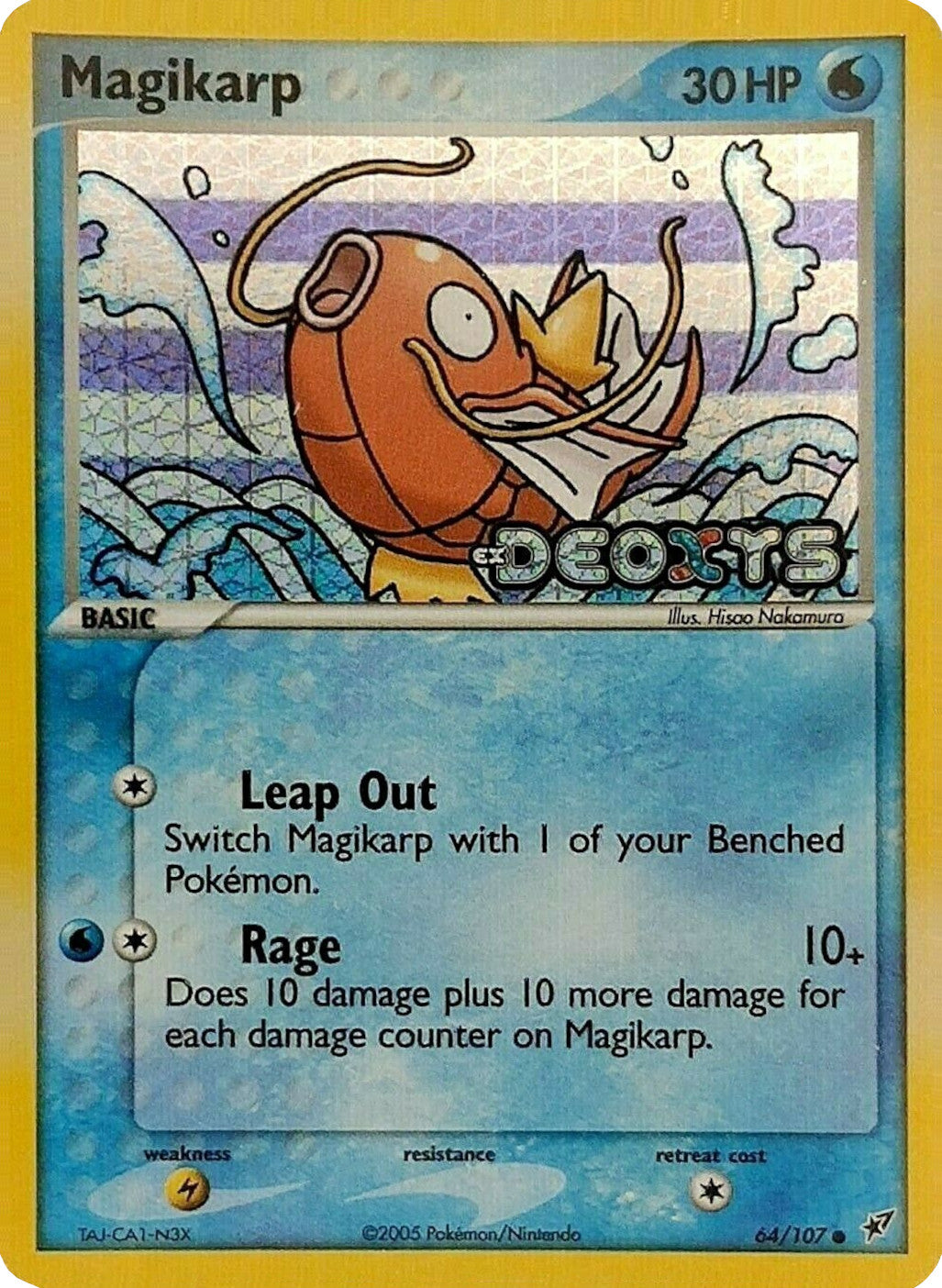 Magikarp (64/107) (Stamped) [EX: Deoxys] | Deep Dive Games St. Marys