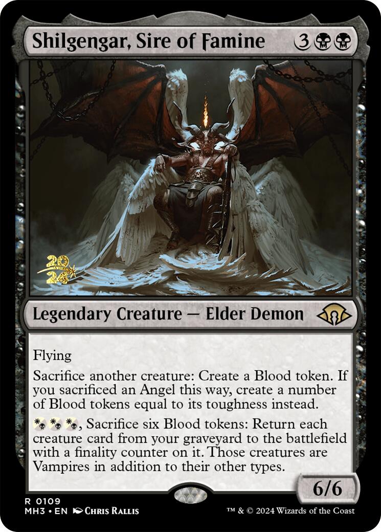 Shilgengar, Sire of Famine [Modern Horizons 3 Prerelease Promos] | Deep Dive Games St. Marys