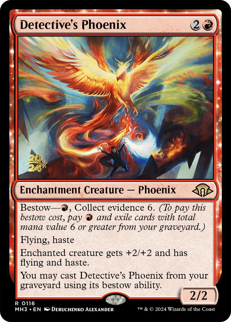 Detective's Phoenix [Modern Horizons 3 Prerelease Promos] | Deep Dive Games St. Marys