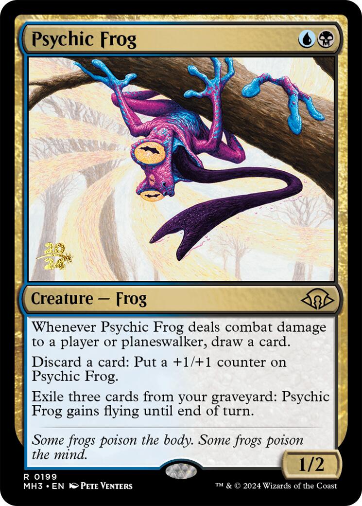 Psychic Frog [Modern Horizons 3 Prerelease Promos] | Deep Dive Games St. Marys