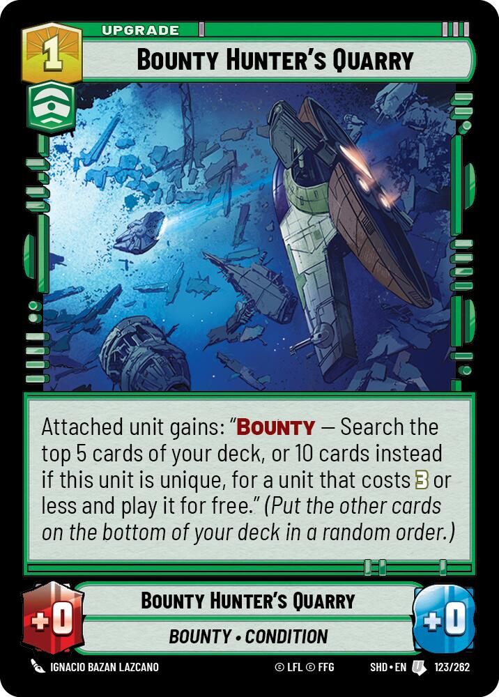 Bounty Hunter's Quarry (123/262) (123/262) [Shadows of the Galaxy] | Deep Dive Games St. Marys