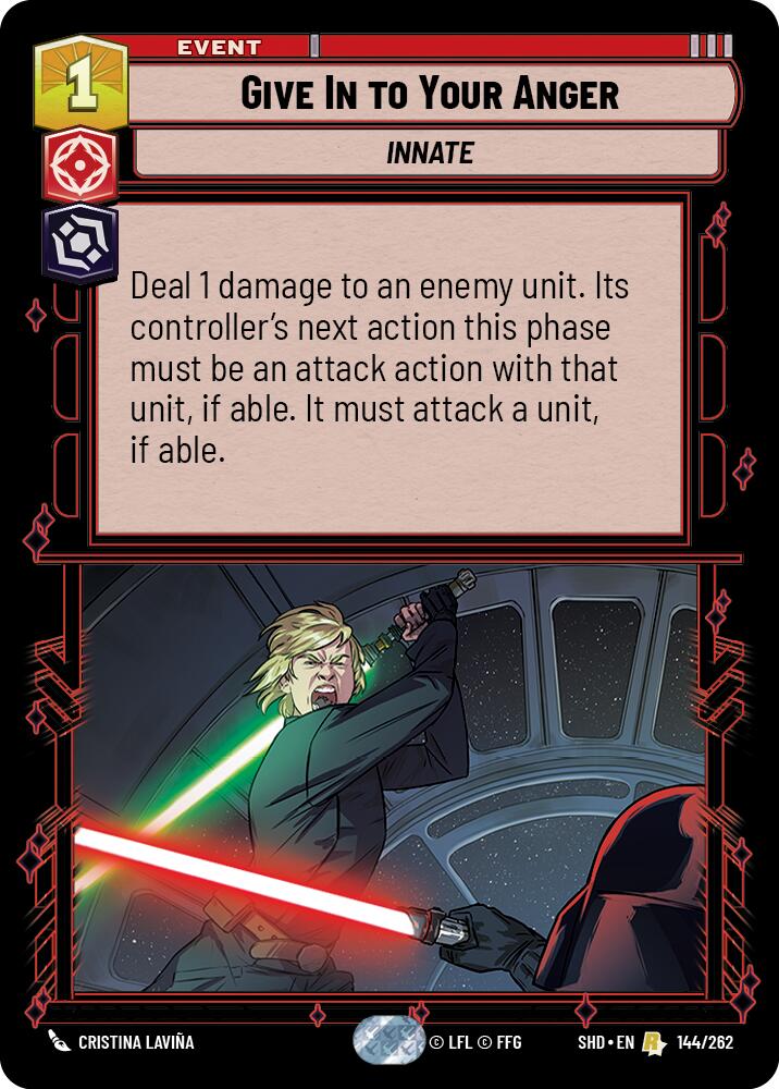Give In to Your Anger (144/262) (144/262) [Shadows of the Galaxy] | Deep Dive Games St. Marys