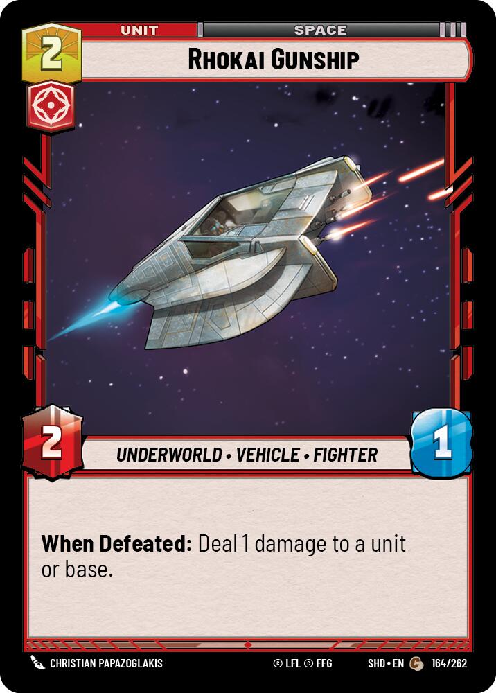 Rhokai Gunship (164/262) (164/262) [Shadows of the Galaxy] | Deep Dive Games St. Marys