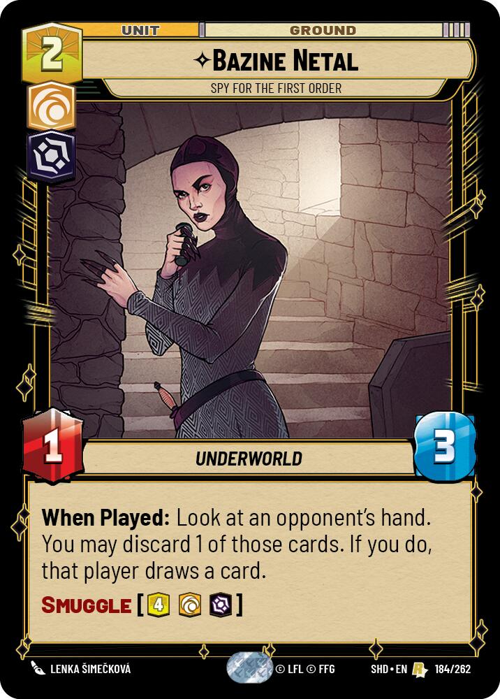 Bazine Netal - Spy for the First Order (184/262) (184/262) [Shadows of the Galaxy] | Deep Dive Games St. Marys