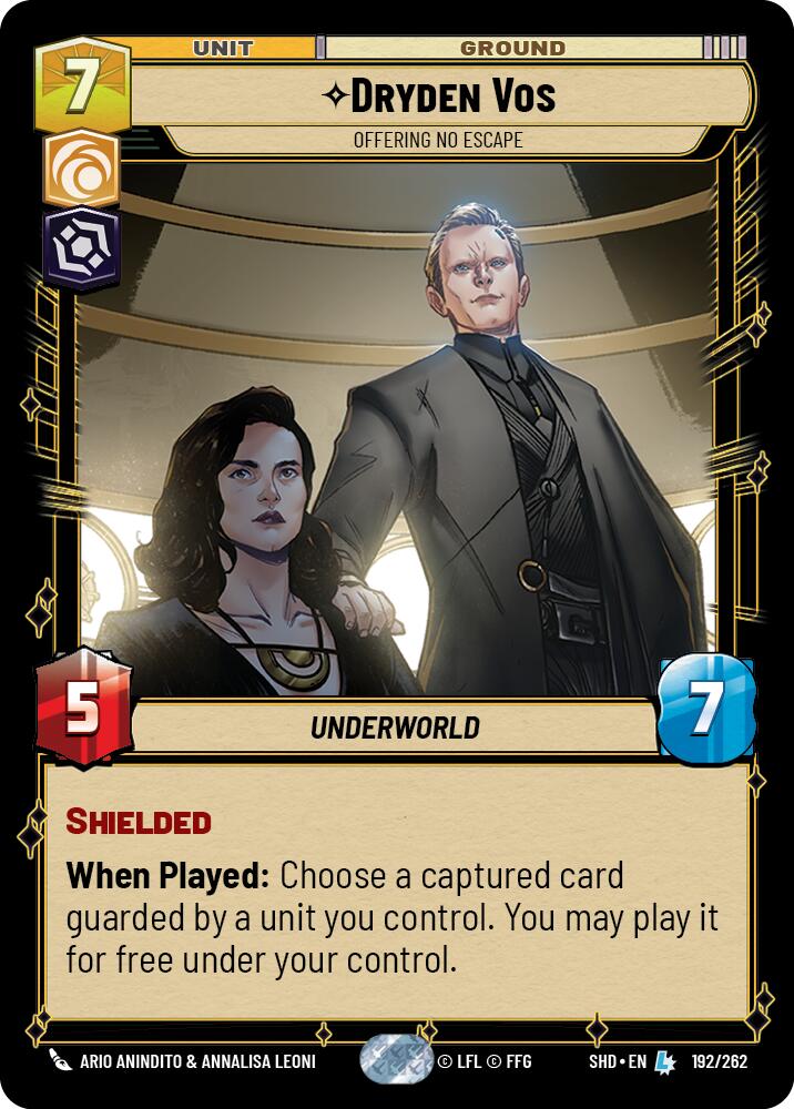 Dryden Vos - Offering No Escape (192/262) (192/262) [Shadows of the Galaxy] | Deep Dive Games St. Marys