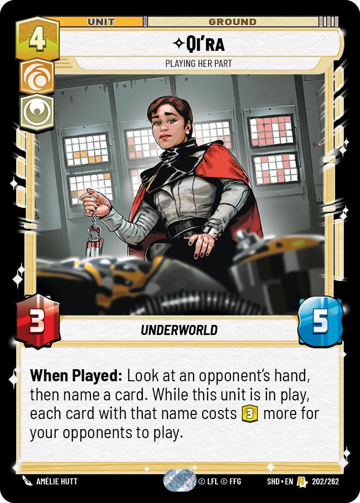 Qi'ra - Playing Her Part (202/262) (202/262) [Shadows of the Galaxy] | Deep Dive Games St. Marys